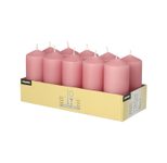 PAPSTAR Stumpenkerzen 9 cm rosa