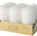PAPSTAR Stumpenkerze 11.5 cm weiß