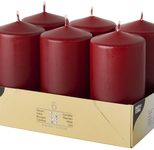 PAPSTAR Stumpenkerze 11.5 cm bordeaux
