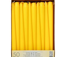 PAPSTAR Kerzen 25 cm gelb