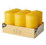 PAPSTAR Stumpenkerze 11.5 cm goldgelb