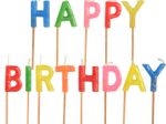 PAPSTAR Happy Birthday Geburtstagskerzen 8 cm mehrfarbig