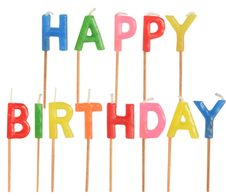 PAPSTAR Happy Birthday Geburtstagskerzen 8 cm mehrfarbig