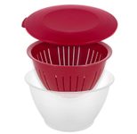 WESTMARK Olympia Schüssel 4,4 l transparent/rot