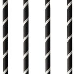 PAPSTAR Strohhalme pure schwarz, weiß