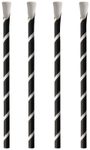 PAPSTAR Strohhalme pure schwarz, weiß