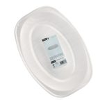 STARPAK Einweg-Servierplatten weiß