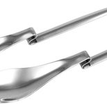 chg Salatbesteck silber Edelstahl