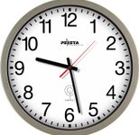 PEWETA Funkwanduhr Ø 35 cm silber