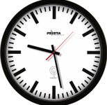 PEWETA Funkwanduhr Ø 35 cm schwarz