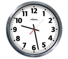 PEWETA Funkwanduhr Ø 50 cm silber