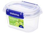 sistema® Frischhaltedose KLIP IT + 7.9 cm hoch 400,0 ml transparent, blau
