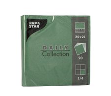 PAPSTAR Servietten 24,0 x 24,0 cm 2-lagig grün