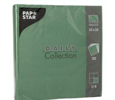 PAPSTAR Servietten 32,0 x 32,0 cm 2-lagig grün