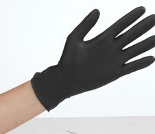 Meditrade® Einmalhandschuhe Nitril® black S schwarz
