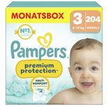 Pampers® Windeln Premium Protection Größe 3 (6-10kg) für Babys und Kleinkinder (4-18 Monate)