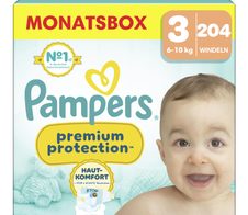 Pampers® Windeln Premium Protection Größe 3 (6-10kg) für Babys und Kleinkinder (4-18 Monate)
