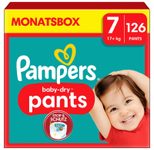 Pampers® Windeln Baby Dry Größe 7 (17+kg) für Kids und Teens (4-12 Jahre)