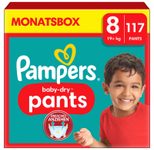 Pampers® Windeln Baby Dry Größe 8 (19+kg) für Kids und Teens (4-12 Jahre)