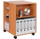 DURABLE Bürowagen 52,8 x 59,2 x 74,8 cm buche