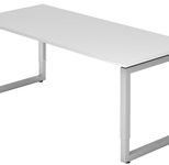 HAMMERBACHER höhenverstellbarer Schreibtisch VRS19/W/S weiß