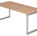 HAMMERBACHER höhenverstellbarer Schreibtisch VRS19/N/S nussbaum