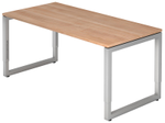 HAMMERBACHER höhenverstellbarer Schreibtisch VRS16/N/S nussbaum