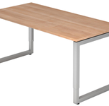 HAMMERBACHER höhenverstellbarer Schreibtisch VRS16/N/S nussbaum