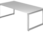 HAMMERBACHER höhenverstellbarer Schreibtisch VRS2E/5/S lichtgrau