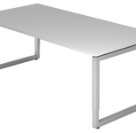 HAMMERBACHER höhenverstellbarer Schreibtisch VRS2E/5/S lichtgrau