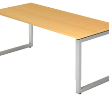 HAMMERBACHER höhenverstellbarer Schreibtisch VRS19/6/S buche