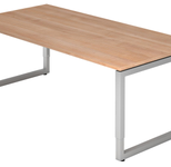 HAMMERBACHER höhenverstellbarer Schreibtisch VRS2E/N/S nussbaum