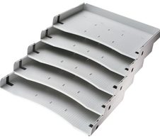 HAMMERBACHER Schrägablage Kunststoff lichtgrau