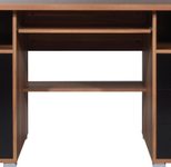 GERMANIA Schreibtisch 0484-87 Walnuß-Nb./Schwarz