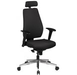 AMSTYLE Bürostuhl mit Kopfstütze Darius SPM1.279 schwarz