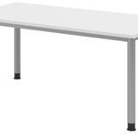 HAMMERBACHER höhenverstellbarer Schreibtisch VHS16/W/S weiß