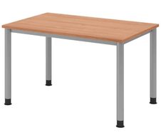 HAMMERBACHER höhenverstellbarer Schreibtisch VHS12/N/S nussbaum