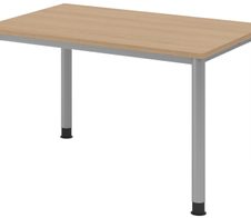 HAMMERBACHER höhenverstellbarer Schreibtisch VHS12/E/S eiche