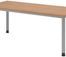 HAMMERBACHER höhenverstellbarer Schreibtisch VHS19/N/S nussbaum