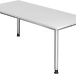 HAMMERBACHER höhenverstellbarer Schreibtisch VHS19/W/S weiß