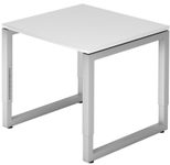 HAMMERBACHER höhenverstellbarer Schreibtisch VRS08/W/S weiß