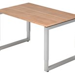 HAMMERBACHER höhenverstellbarer Schreibtisch VRS12/N/S nussbaum