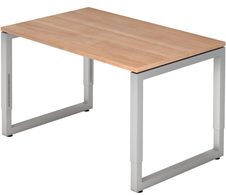 HAMMERBACHER höhenverstellbarer Schreibtisch VRS12/N/S nussbaum