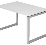 HAMMERBACHER höhenverstellbarer Schreibtisch VRS12/W/S weiß