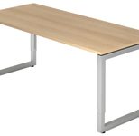 HAMMERBACHER höhenverstellbarer Schreibtisch VRS19/E/S eiche