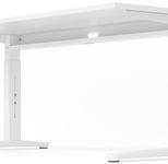 HAMMERBACHER höhenverstellbarer Schreibtisch VXB08/3/WW ahorn, weiß