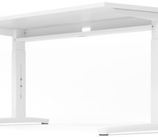 HAMMERBACHER höhenverstellbarer Schreibtisch VXB08/W/WW weiß