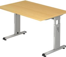 HAMMERBACHER höhenverstellbarer Schreibtisch VOS12/6/S buche