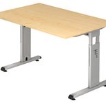 HAMMERBACHER höhenverstellbarer Schreibtisch VOS12/3/S ahorn
