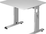 HAMMERBACHER höhenverstellbarer Schreibtisch VOS08/5/S lichtgrau